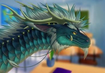 Интересный рисунок дракона: любительский