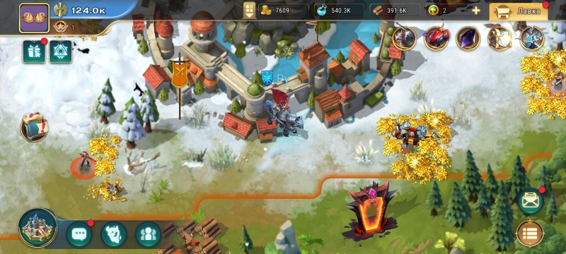 Игра онлайн на андроид Art Of Conquest с прокачкой героя