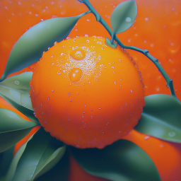 Апельсин, сгенерированный