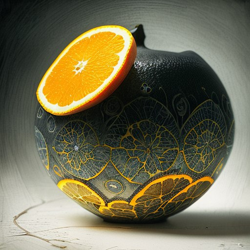 Красивые апельсины, похожие на лимоны, рисунки
