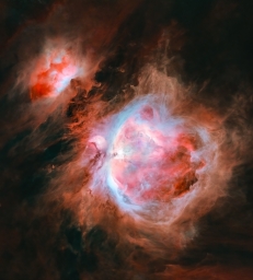 Туманность Ориона от фотографа Andrew McCarthy. Звёзды были удалены в процессе обработки изображения.
