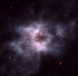 NGC 2440 — плaнетарная туманность в созвездии Корма. Остаток звезды подобной Солнцу