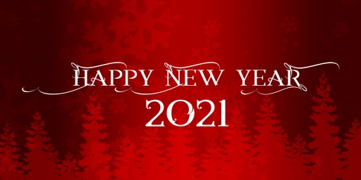Новый год 2021, надпись на англ языке: Happy New Year