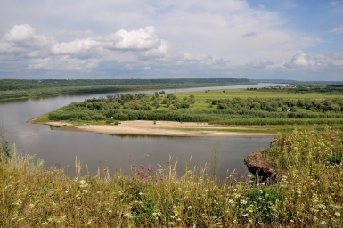 Река Иртыш, вид с Чувашского мыса, г. Тобольск
