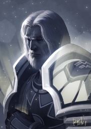 Шикарный портрет героя вселенной Warcraft от художника Shawn