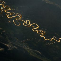 Река Амазонка с высоты МКС