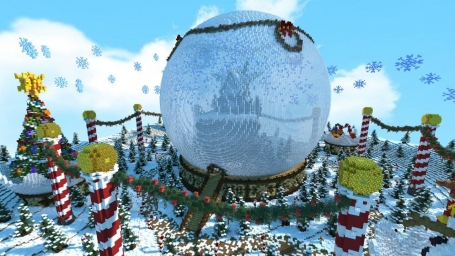 Рождественский шар, красота, игра майнкрафт