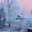 Зима, домик, Россия