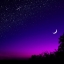 Волшебная Луна в ночном небе, фото арт