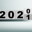 Цифры 2021 год, сменяются, арт, 3д графика