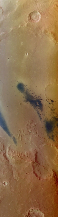 Кратер Гусева в месте посадки марсохода Spirit