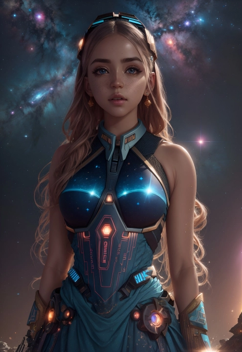 The most beautiful space girls from Leonardo Ai 2