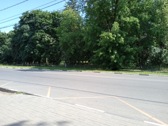 Жуковский, возле главного парка, ЦАГИ, остановка автобусная, 2022,лето