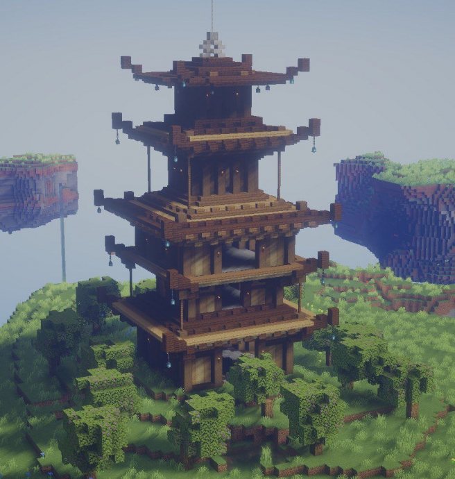 Японский дом, Майнкрафт Minecraft