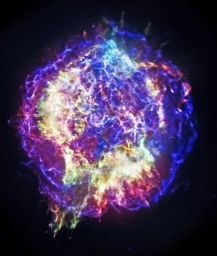 Остатки от вспышек сверхновых, снимки рентгеновского телескопа Чандра