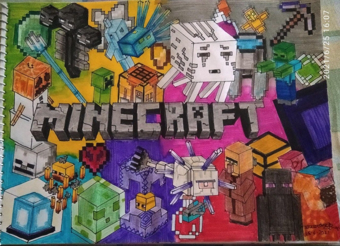 Картина по майнкрафту, Minecraft