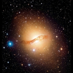 Центавр A — линзовидная галактика (S0) с полярным кольцом, находящаяся в созвездии Центавр. Это одна из самых ярких и близких к 
