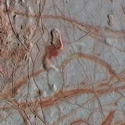 Поверхность Европы, спутника Юпитера