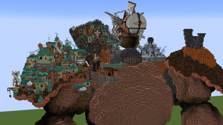 Стимпанк постройка в игре Minecraft