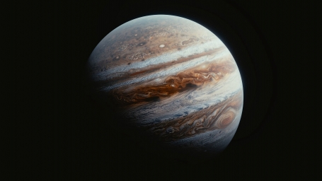 Юпитер обои, фотка Юпитера, на чёрном фоне