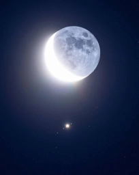 Луна, месяц, красивая фотография