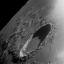 Снимок 40-километрового кратера Мариус, сделанный с борта «Аполлон-12». Ноябрь 1969 года.