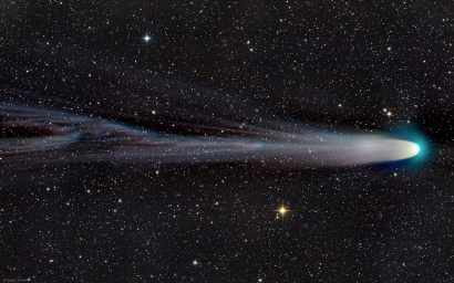 Снимок кометы C/2021 A1 Leonard, сделанный 25 декабря 2021 года.