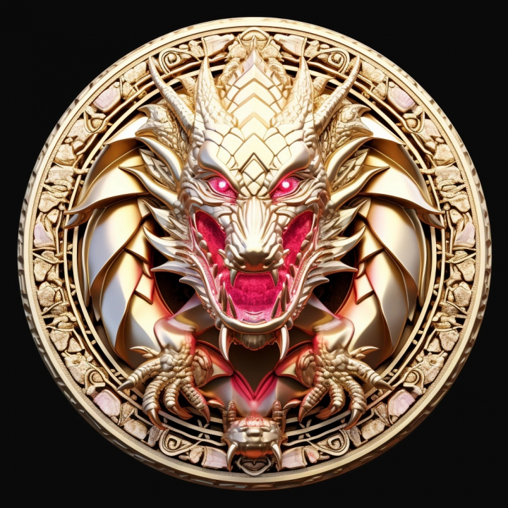 Дракон, символ, бриллиант 2
