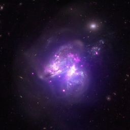 Подборка фотографий, сделанных космическим телескопом «Чандра». Взаимодействующие галактики IC 694 и Arp 299.