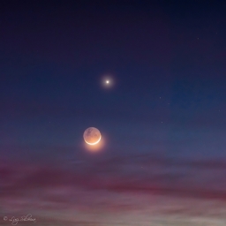 Завтра утром произойдет соединение Венеры и Луны! Прохождение будет видно в средних и южных широтах России!