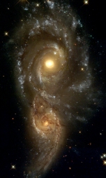 В 110 миллионах световых годах от нас происходит галактическое столкновение, что возможно ожидает и нашу галактику через 4 милли
