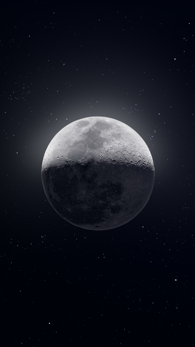 Луна. Фото HD для телефона. Обои