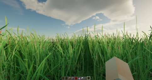 Реалистияная трава, игра Майнкрафт Minecraft