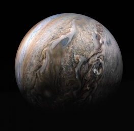 Изображения Юпитера, сделанное в 2019 году