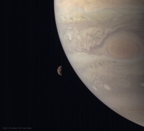 Юпитер и Ганимед - самый большой спутник Солнечной системы