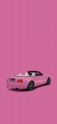 Автомобиль розового цвета на розовом фоне