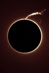 Гигантский солнечный протуберанец, высотой около 600 000 км, заснятый в обсерватории Норикура в 1992 году.