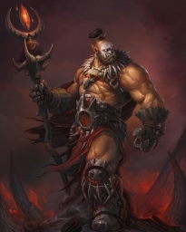 Warcraft Art, Орк, мощный воин, варкрафт арты