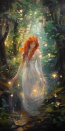 #art #magic #fantasy #illustration у девушки рыжие вллочы