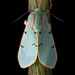Мотылёк Chlorhoda tricolor из Перу. Вид открыт в 1982 году
