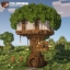 Дом на дереве, майнкрафт (minecraft)