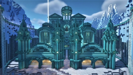 Переделанный подводный храм, майнкрафт, minecraft, арт