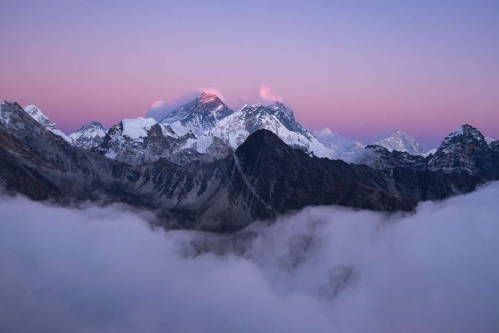 Фотография гор, красиво. Фото HD. Фиолетовые цвета