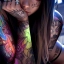 Девушка с татуировками, очень красиво