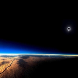 Фотография солнечного затмения, сделанная Джоном Кармайклом в 2017 году