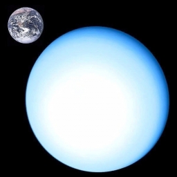 Сравнение Урана и Земли