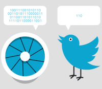 Твиттер, числа 0 и 1, программирование