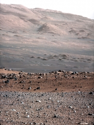 Марсианский пейзаж. Фото ровера Curiosity