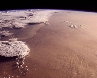 Пустыня Сахара из космоса