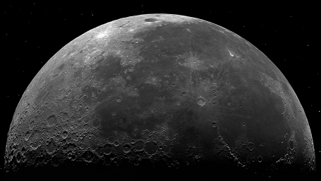 Вау, Луна, поверхность Луны, фото. Половина Луны